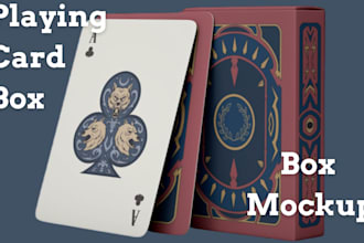 design custom playing cards, 52 card deck, blackjack, poker card, card box