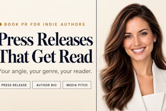 write indie author pr, book press release, self published book, author publicity