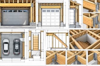 create ohio garage opening header and stair opening framing details for homes