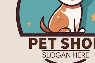 create a unique horse equine equestrian farm animal dog logo