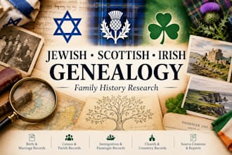 research jewish scottish irish ancestry genealogy records and family history
