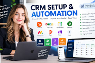 setup CRM hubspot CRM zoho gohighlevel CRM automation and integration