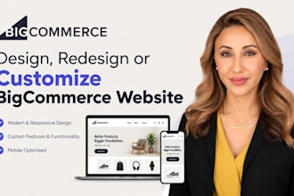 design bigcommerce store, redesign or customize bigcommerce website, bigcommerce