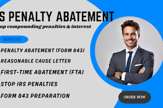 write irs penalty abatement letter, prepare form 843 back taxes form 1120