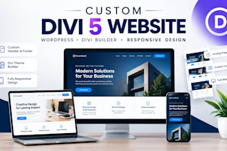 be your divi 5 expert for custom website using divi builder
