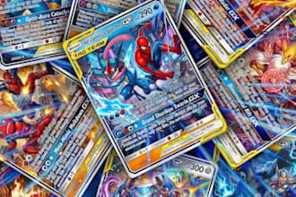 create pokemon fan art, hockey team, holo concept card effect and tcg layouts