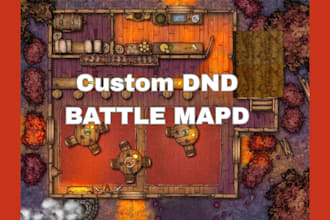 create custom dnd battle maps, ttrpg map, fantasy maps and rpg maps designs