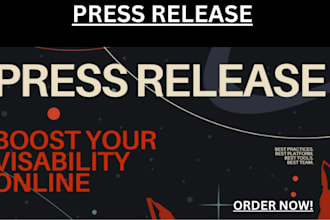 write and publish a press release on US media outlets