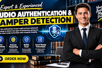 authenticate audio, detect tampering, edits, splicing, manipulation, recordings
