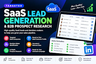 generate targeted saas and b2b leads for your sales outreach