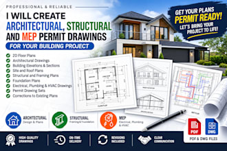 draw up architectural plans for building construction