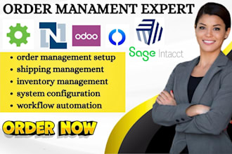 setup order management intacct odoo shipstation  cin7 core netsuite fishbowl crm