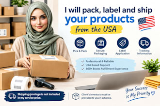 pack, label and ship your products from the USA