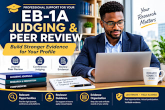 help you build your eb1a profile through judging and peer review