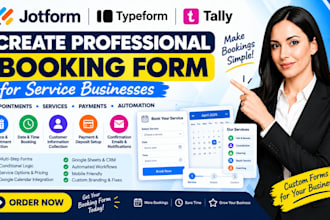 create jotform typeform tally booking form for service businesses