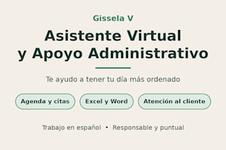 asistente virtual y apoyo administrativo