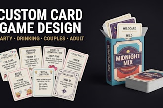 design custom party card games drinking card games couples adult board games tcg
