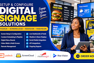 setup digital signage yodeck optisigns screencloud novisign rise vision xibo