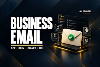 set up business email and fix spf, dkim, dmarc or mx records