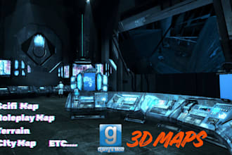 do and create you gmod map, garrysmod environment, assets and more