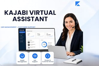 be your kajabi virtual assistant, lms VA, learnworlds va and customer service