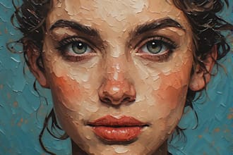 unique oil painting portrait
