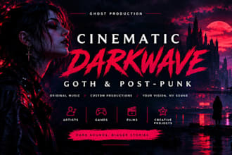 ghost produce cinematic darkwave, goth and post punk music for artists, games