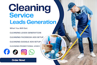 cleaning service leads house cleaning leads home cleaning facebook google ads