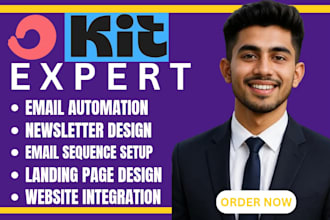 setup convertkit email  kit landing convert newsletter convertkit automation
