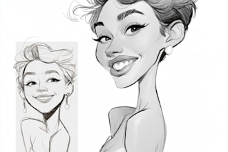 draw beautiful women portrait sketch painting