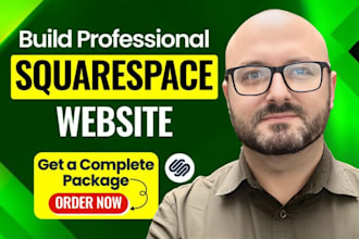 design or redesign squarespace website, build squarespace website development
