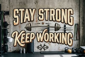design custom gym wall graphics gym artwork gym mural wall design fitness brands