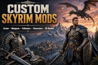 make skyrim armor and weapons mod custom skyrim follower 3d model