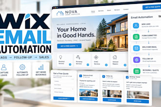 setup wix email automation, crm workflows, lead nurturing, booking and follow up