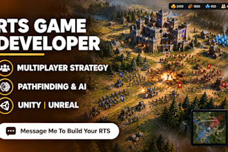 rts game developer develop rts game mechanics multiplayer strategy rts game