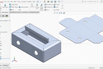 design sheet metal die casting part with dfx and metal fabrication part drawings