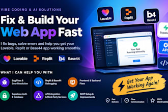 fix lovable cloud lovable ai bug fix replit ai web app supabase debug base44 mvp