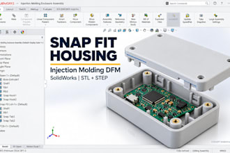 design pcb plastic enclosure snap fit housing injection molding dfm solidworks