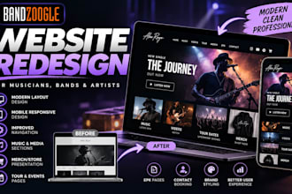 redesign your bandzoogle website for musicians, bands and artists