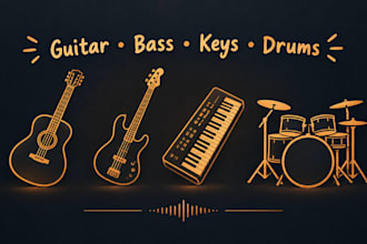 record metal rock guitar riffs and solos for your song