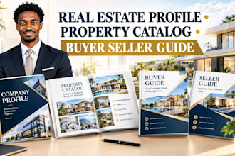design real estate company profile property listing catalog buyer seller guides