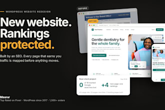 do wordpress website design and redesign that protects your rankings