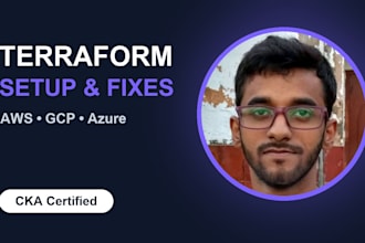 write terraform infrastructure as code for aws, gcp or azure