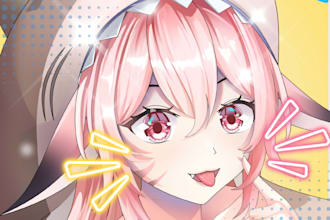 draw anime illustration for your pfp, oc, fanart, or vtuber