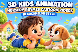 create 3d kids animation kids songs nursery rhymes and cocomelon video
