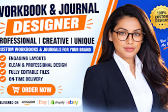 design your workbook, journal, or planner interior for KDP