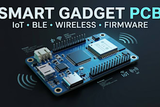 design smart gadget pcb, iot, ble, wireless electronics and embedded firmware