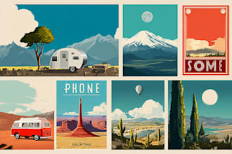 design premium retro vintage logo design
