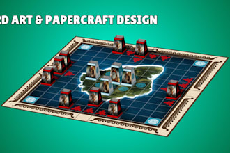 board game design custom board game creation tabletop game artwork rulebook