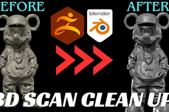 repair mesh edit or fix stl 3d scan cleanup optimize 3d model for 3d printing